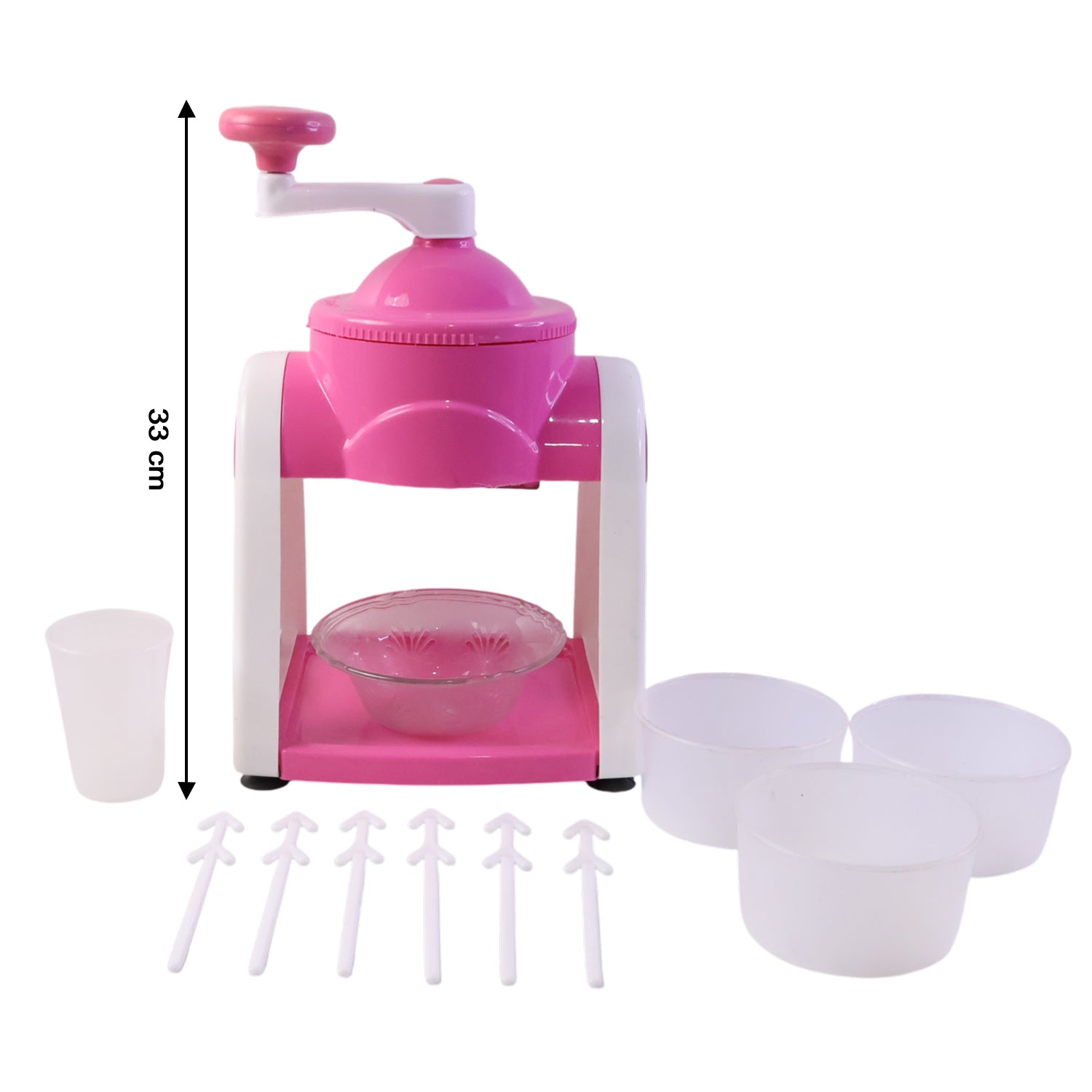 Durable home ice crusher machine for gola and slush preparation