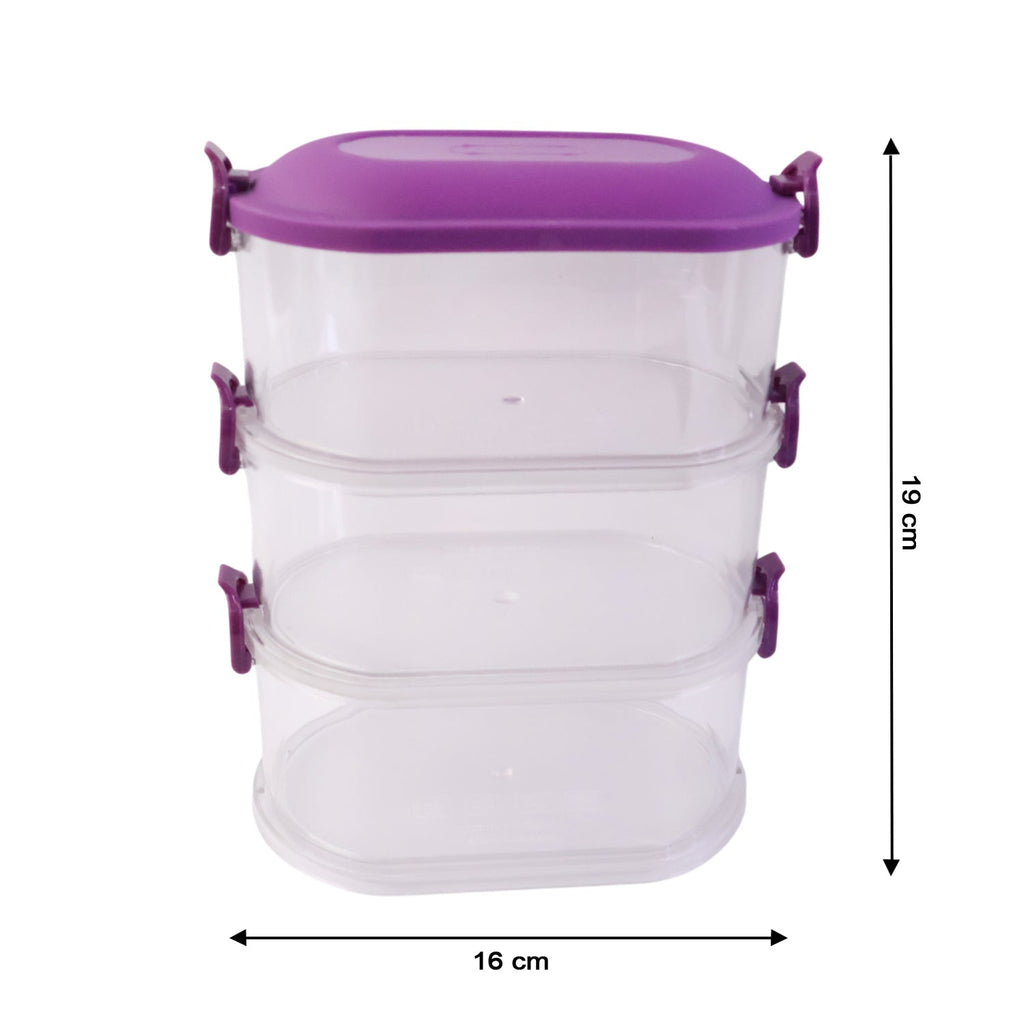 Airtight locked food storage container for keeping food fresh