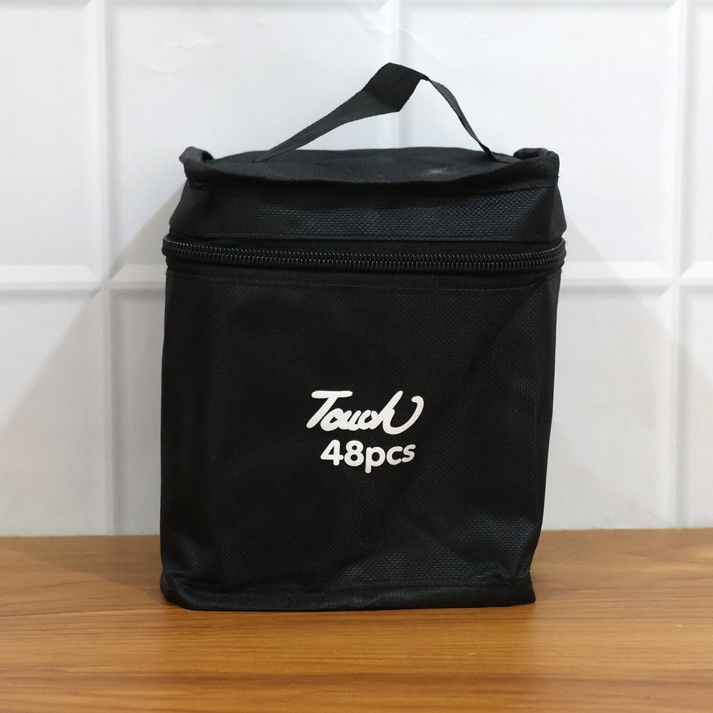 Dual-tip sketch markers showing soft brush tip and sharp fine tip design