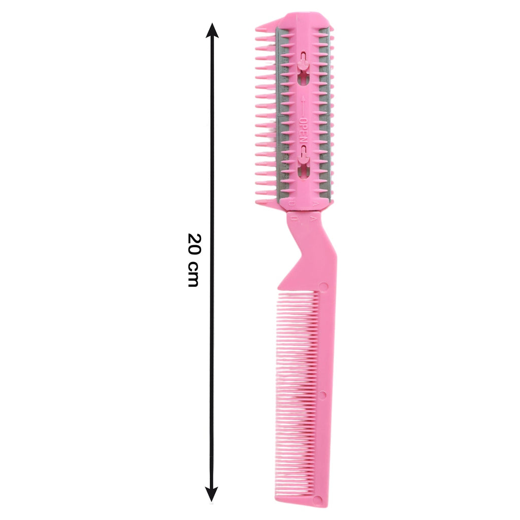 Hair thinning and trimming razor comb accessory
