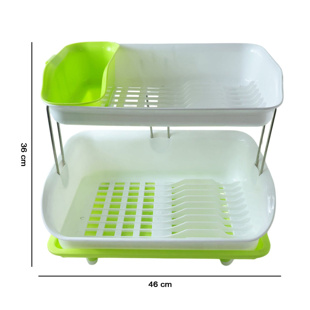 Kitchen countertop dish drying stand organizer with water tray
