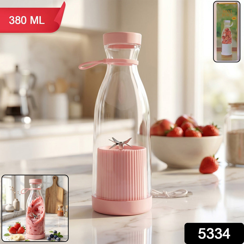 Mini smoothie maker bottle with USB charging port