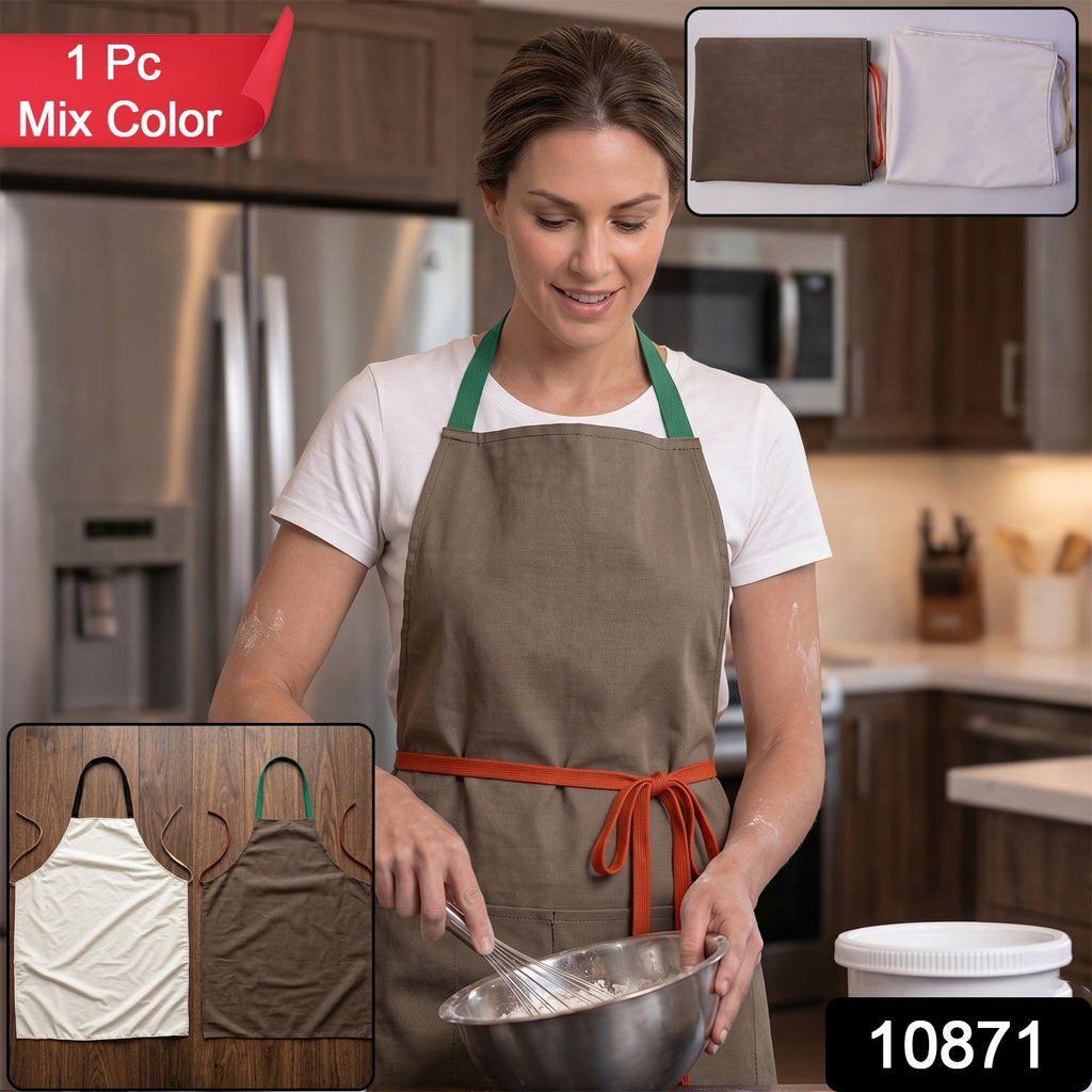 Durable waterproof kitchen apron featuring practical pockets for everyday use.