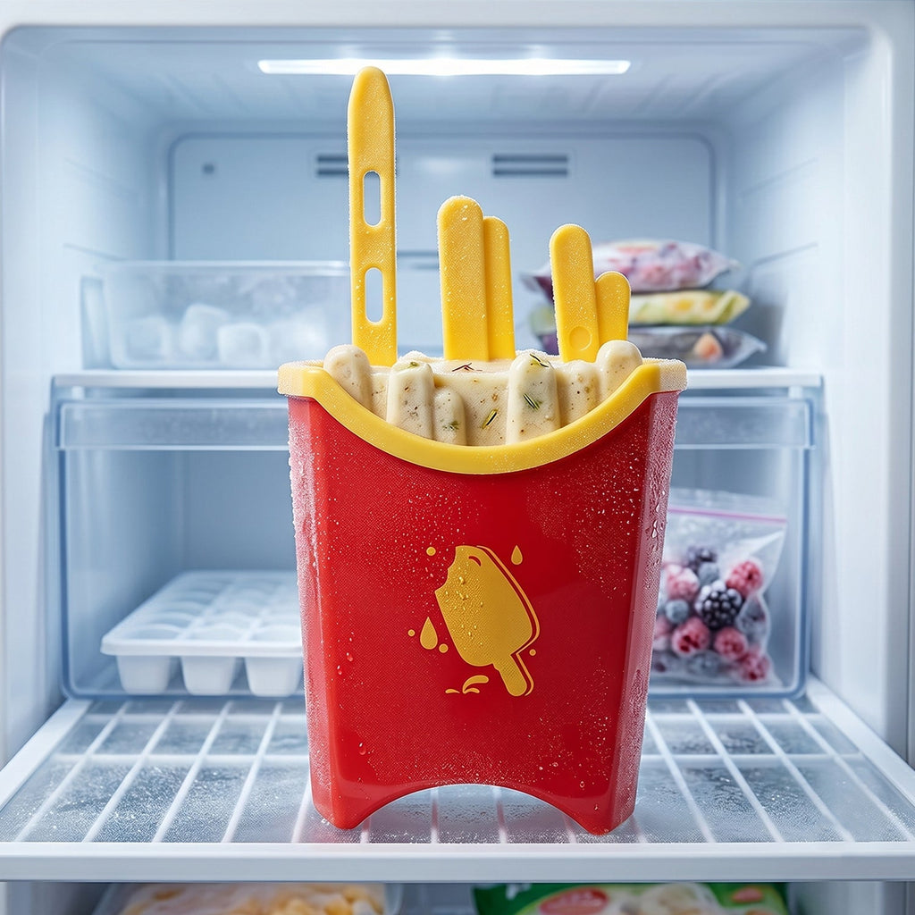 Making kulfi with the reusable ice pop maker for kids' summer treats.
