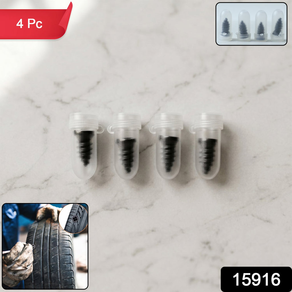 Spiral tire repair kit with screws for vehicle puncture repair