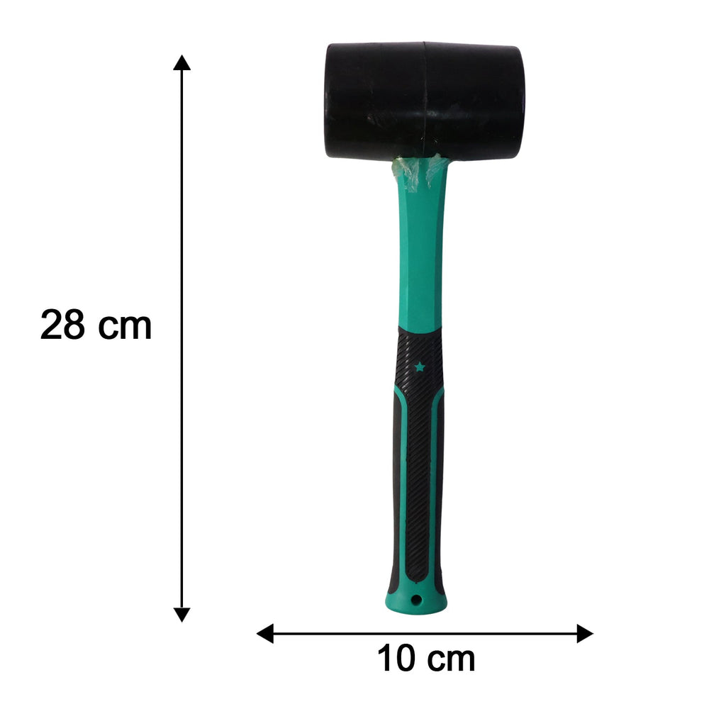 Informative size guide for the heavy duty sledge hammer rubber mallet.
