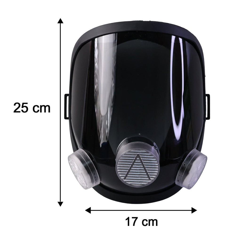 Size guide for full face safety mask