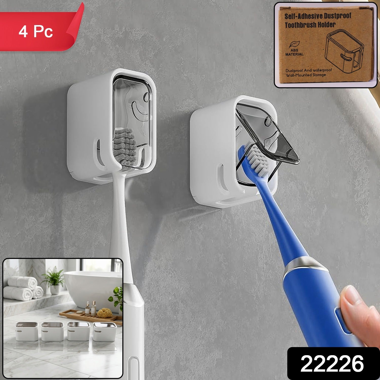 Toothbrush holder set pack