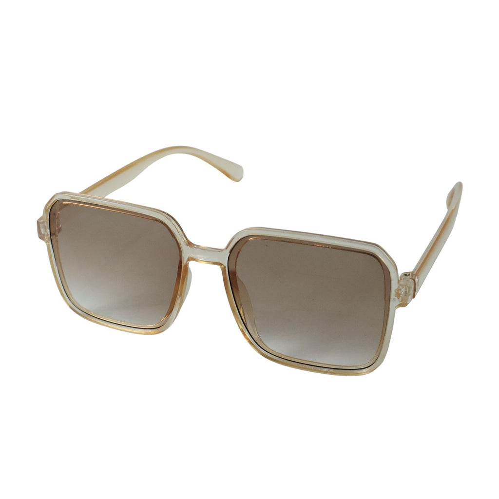 Retro sunglasses on white background
