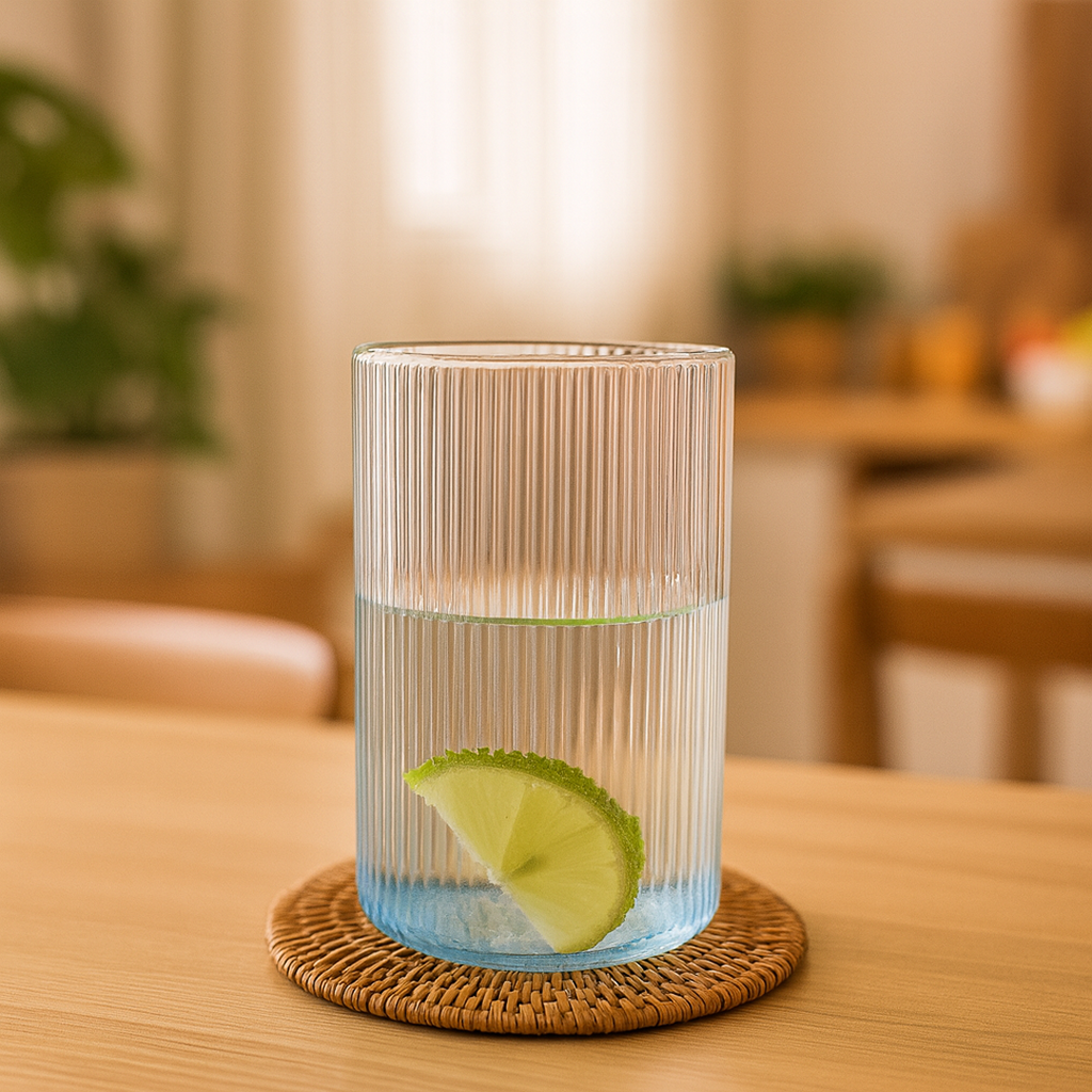 Supermom Casa Plastic Glass Set packaging showing product details