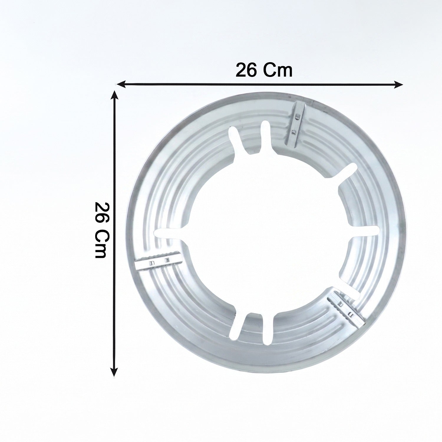 Kitchen burner support ring for woks and pressure cookers