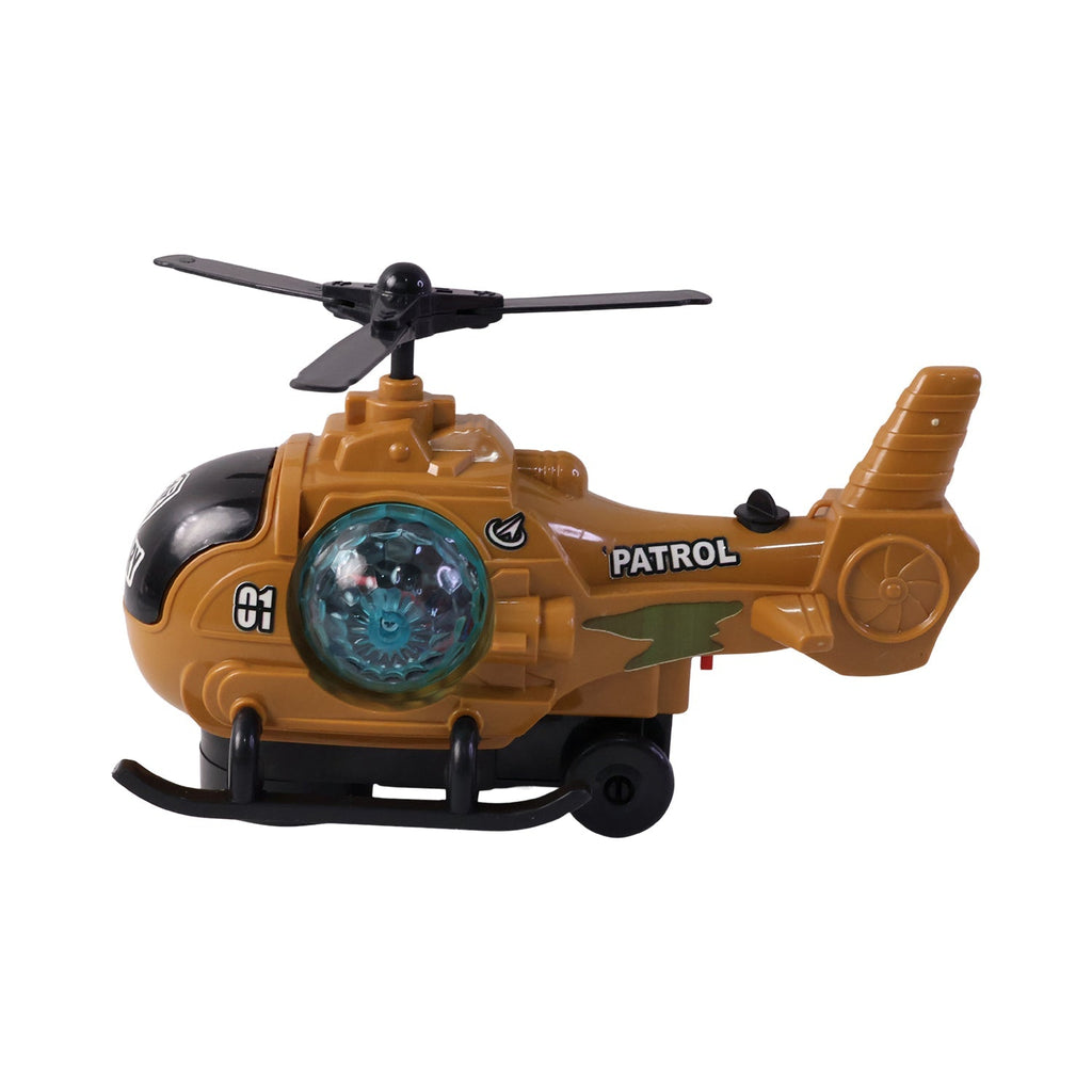 Helicopter toy with mist spray effect