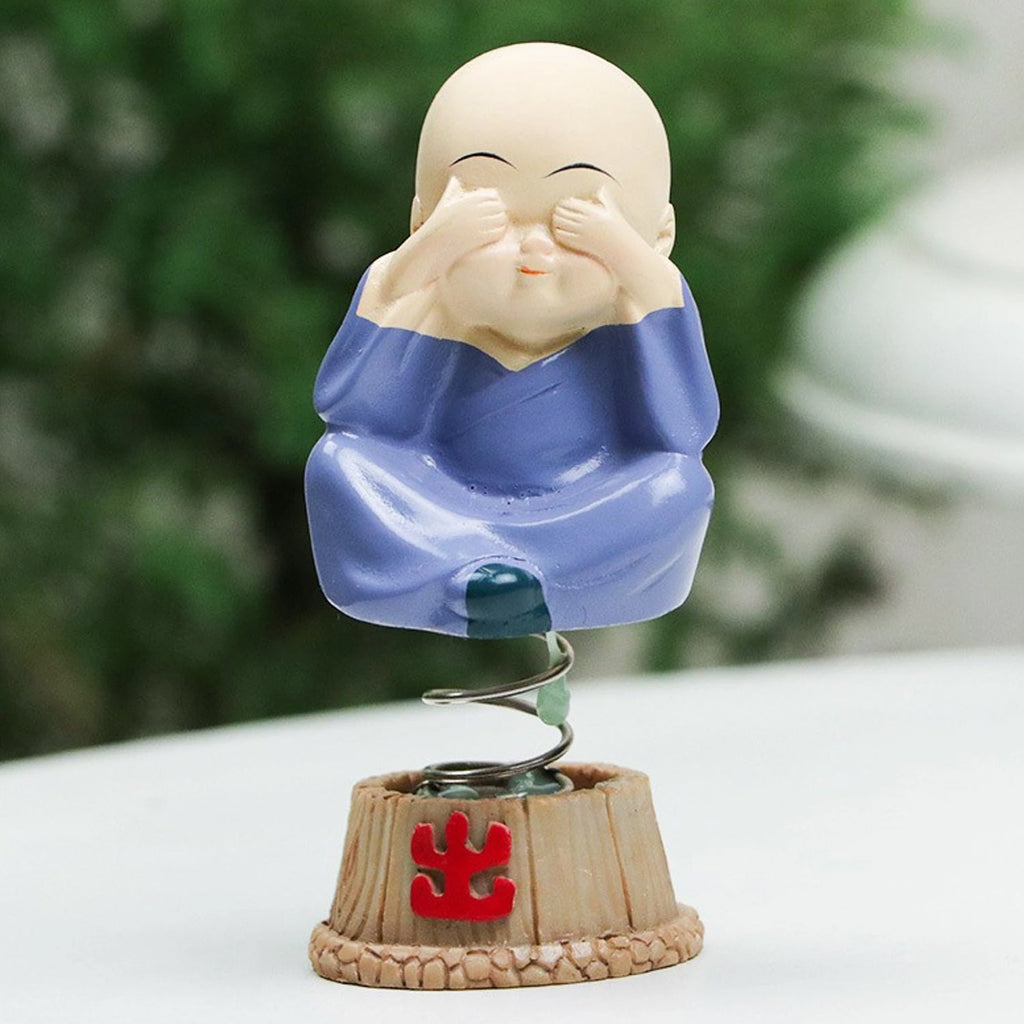 Monk Buddha figurines for home and office desk decor