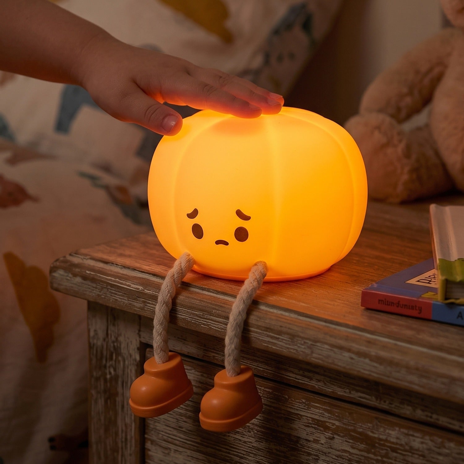Pumpkin night lamp soft light