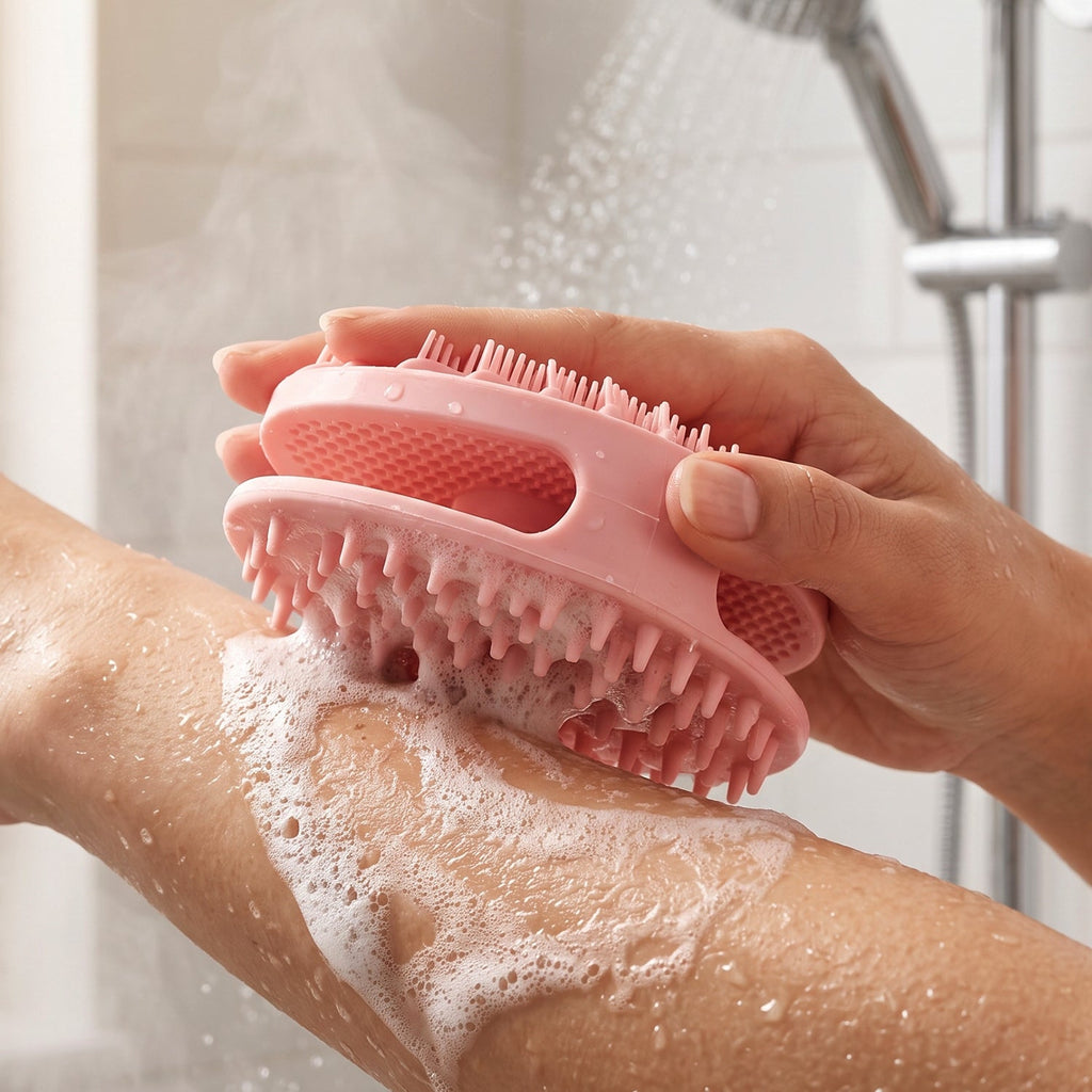 Body bath scrubber back brush - image 7