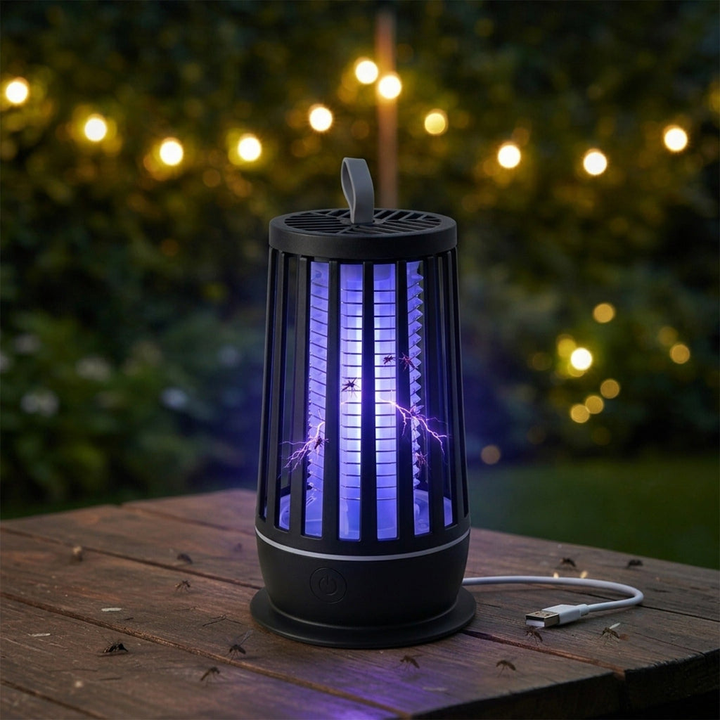 Lightweight and portable insect killer lamp, ideal for various rooms.