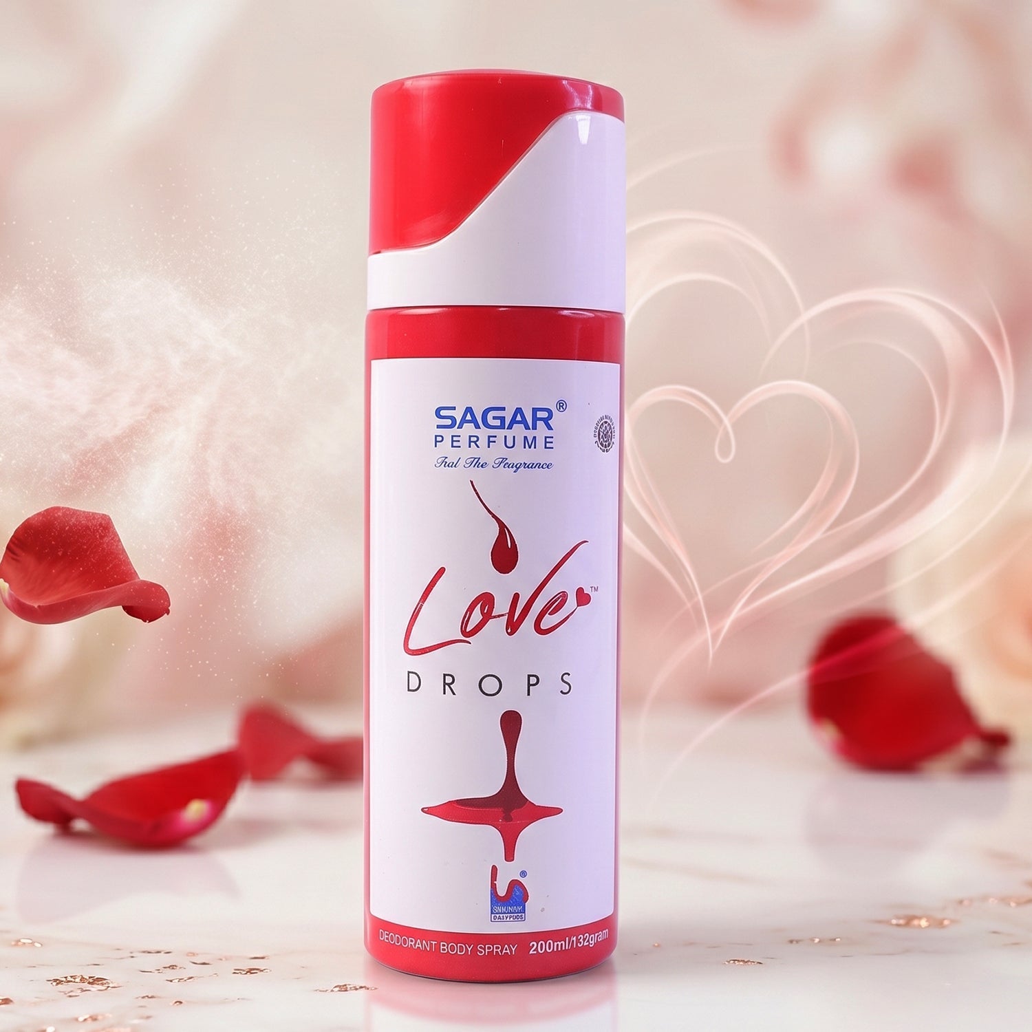 Body spray perfume detail with easy-spray nozzle