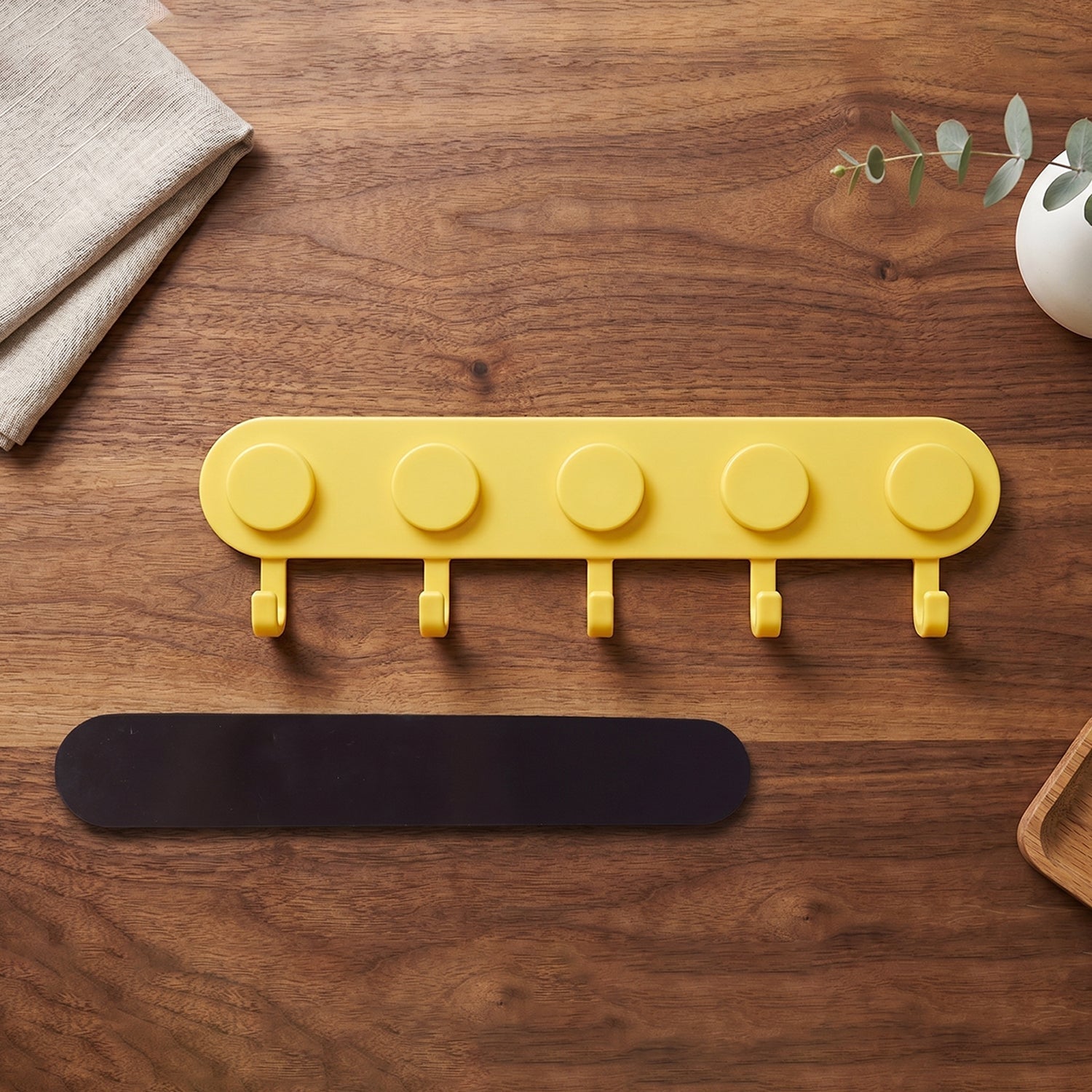 Multipurpose five-hook wall hanger for home storage