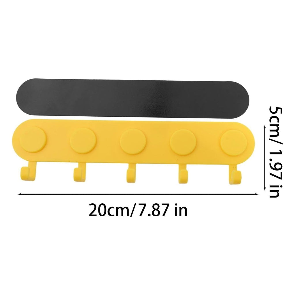 Five-hook wall hanger size details