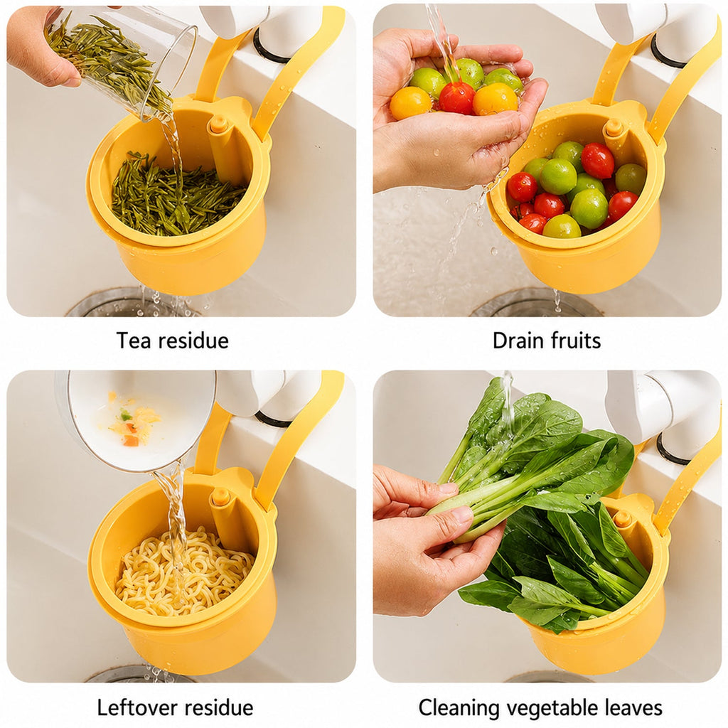 Hanging drain basket uses for tea residue fruit noodles and vegetables