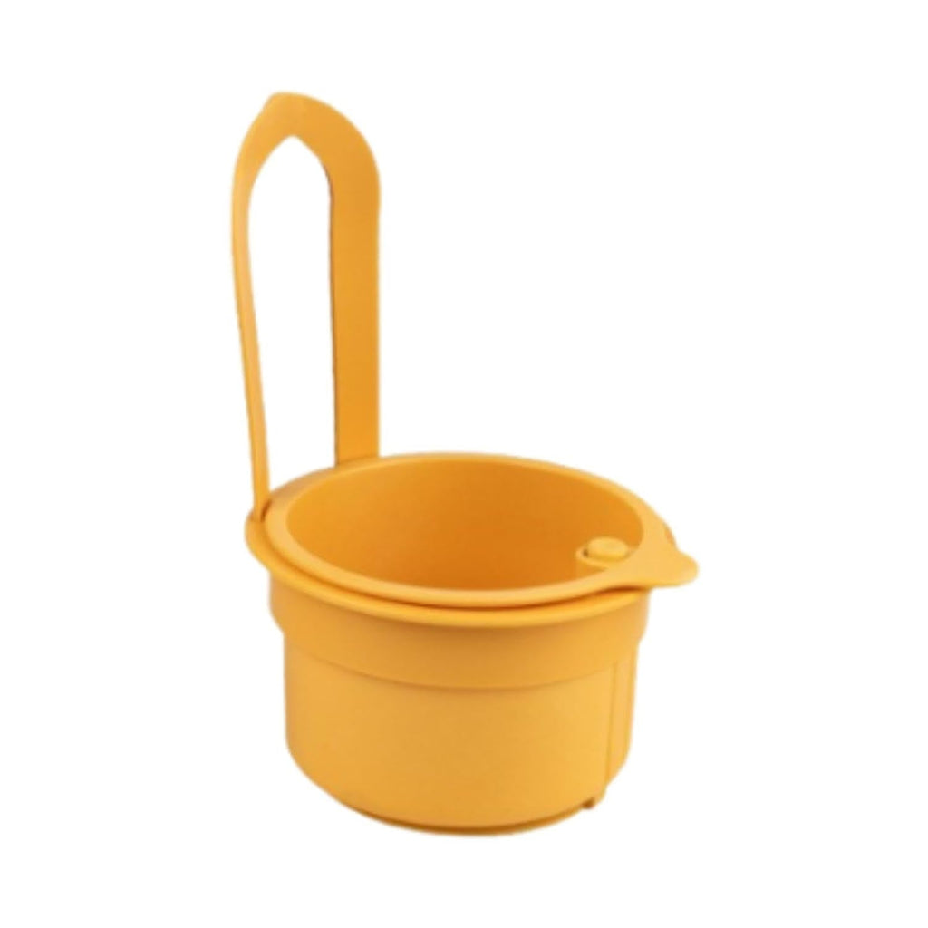 Plastic hanging kitchen sink drain basket isolated on white background
