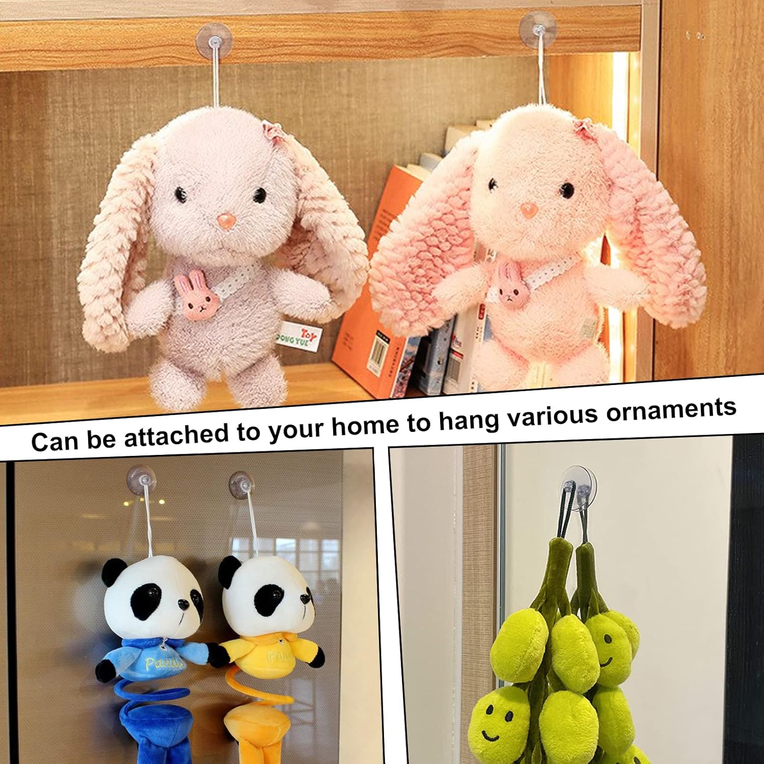 Adhesive hook being used to hang items on wall home & kitchen