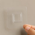Transparent self adhesive wall hook with strong hold for home use