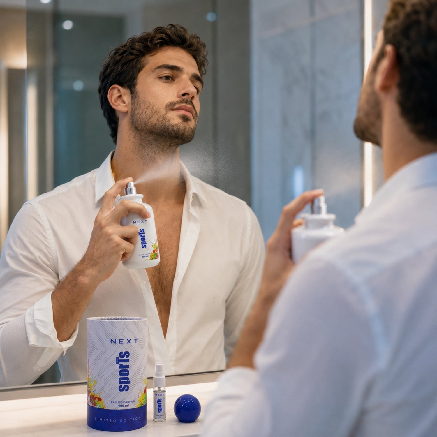 Daily wear men's sports perfume spray in 100ml bottle