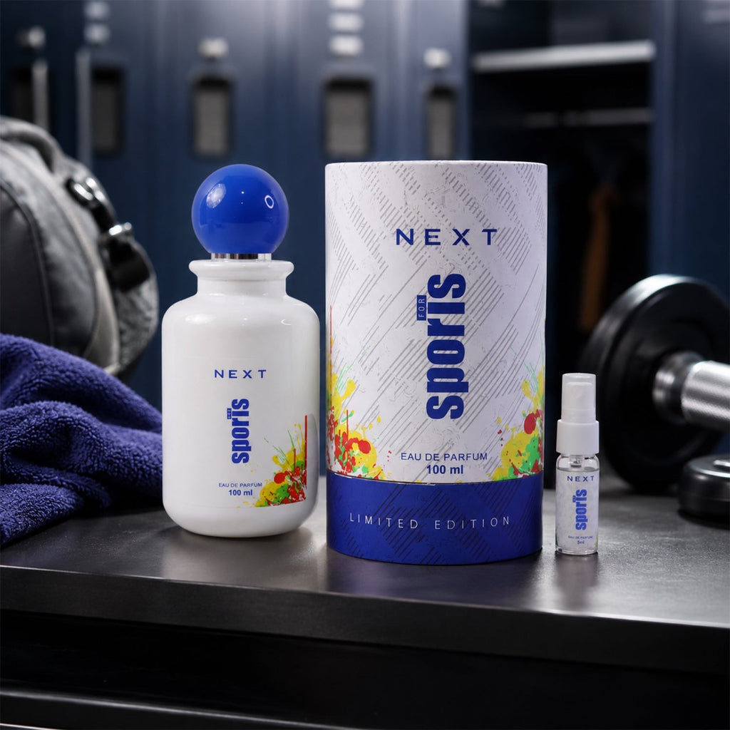 Men's perfumed spray being sprayed in hand