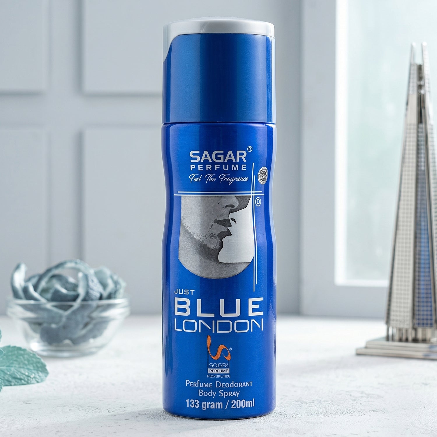 Body spray perfume details for men, energetic scent