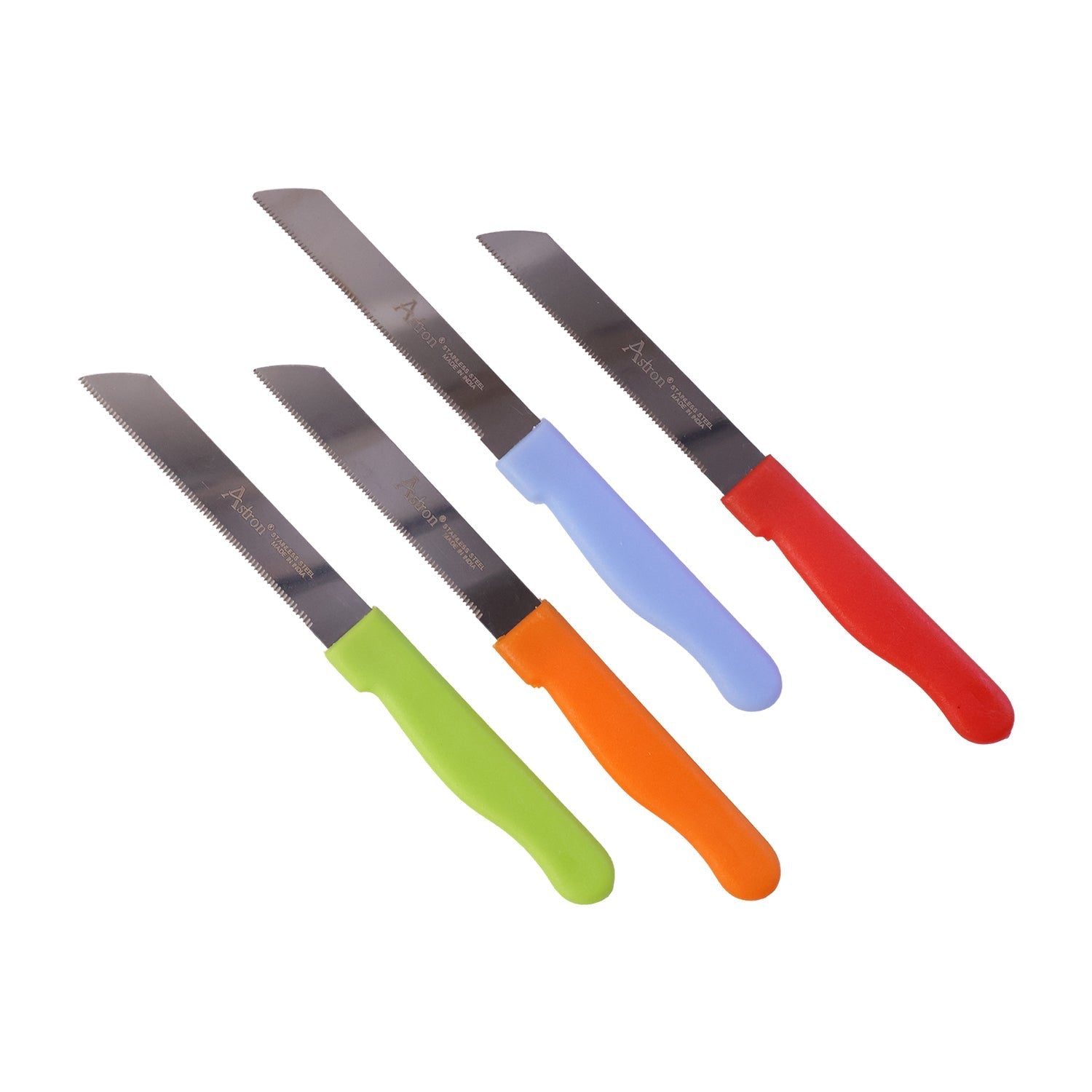White background display of the kitchen knife set