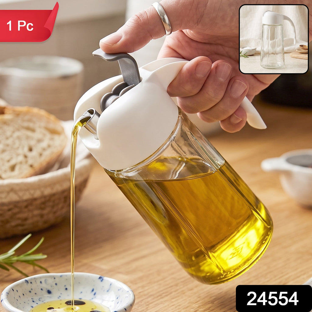 Glass auto open close oil dispenser bottle - image 2