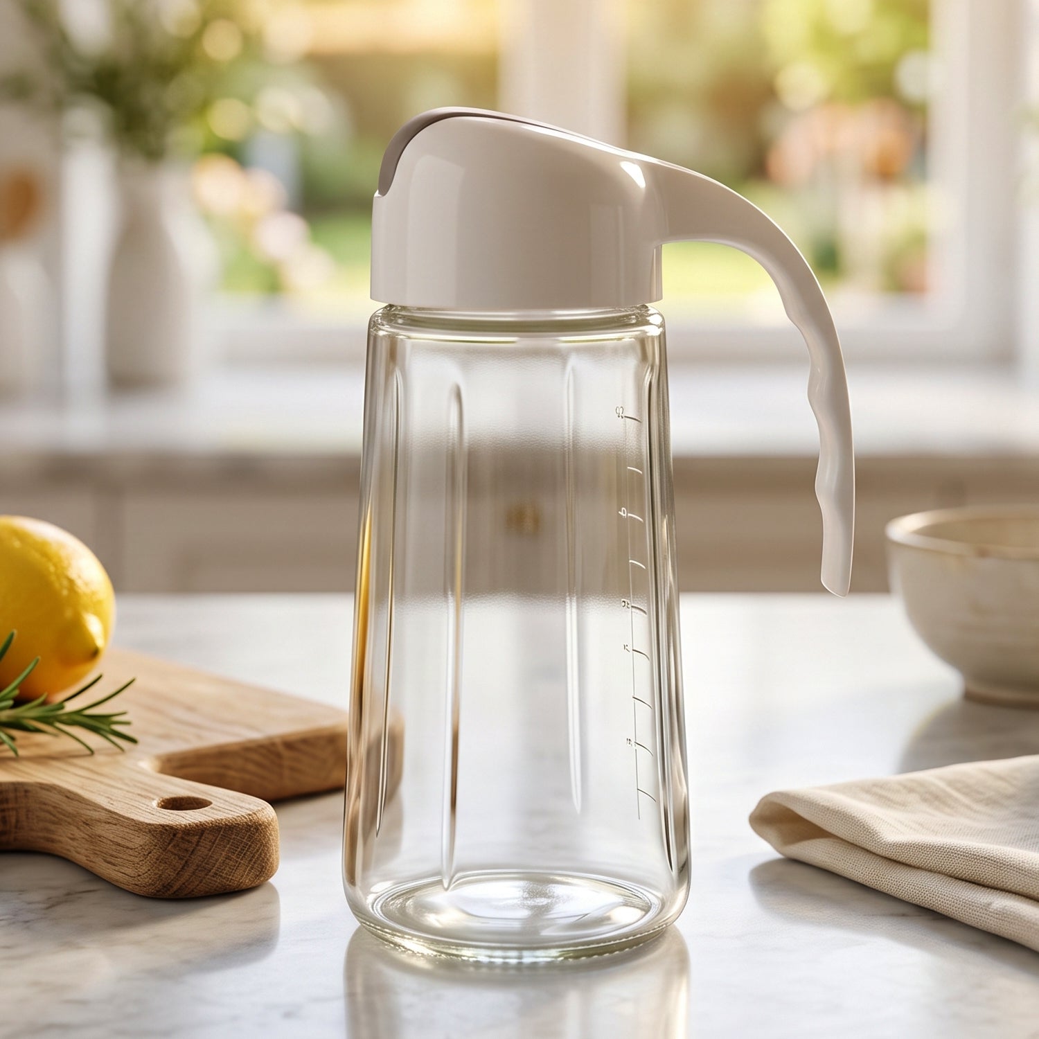 Glass auto open close oil dispenser bottle - image 8