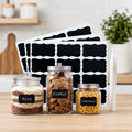 Fancy shape chalkboard sticker labels with marker pen, jar labels (1 set)