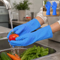 Waterproof Rubber Cleaning Gloves – Durable & Reusable Kitchen Gloves