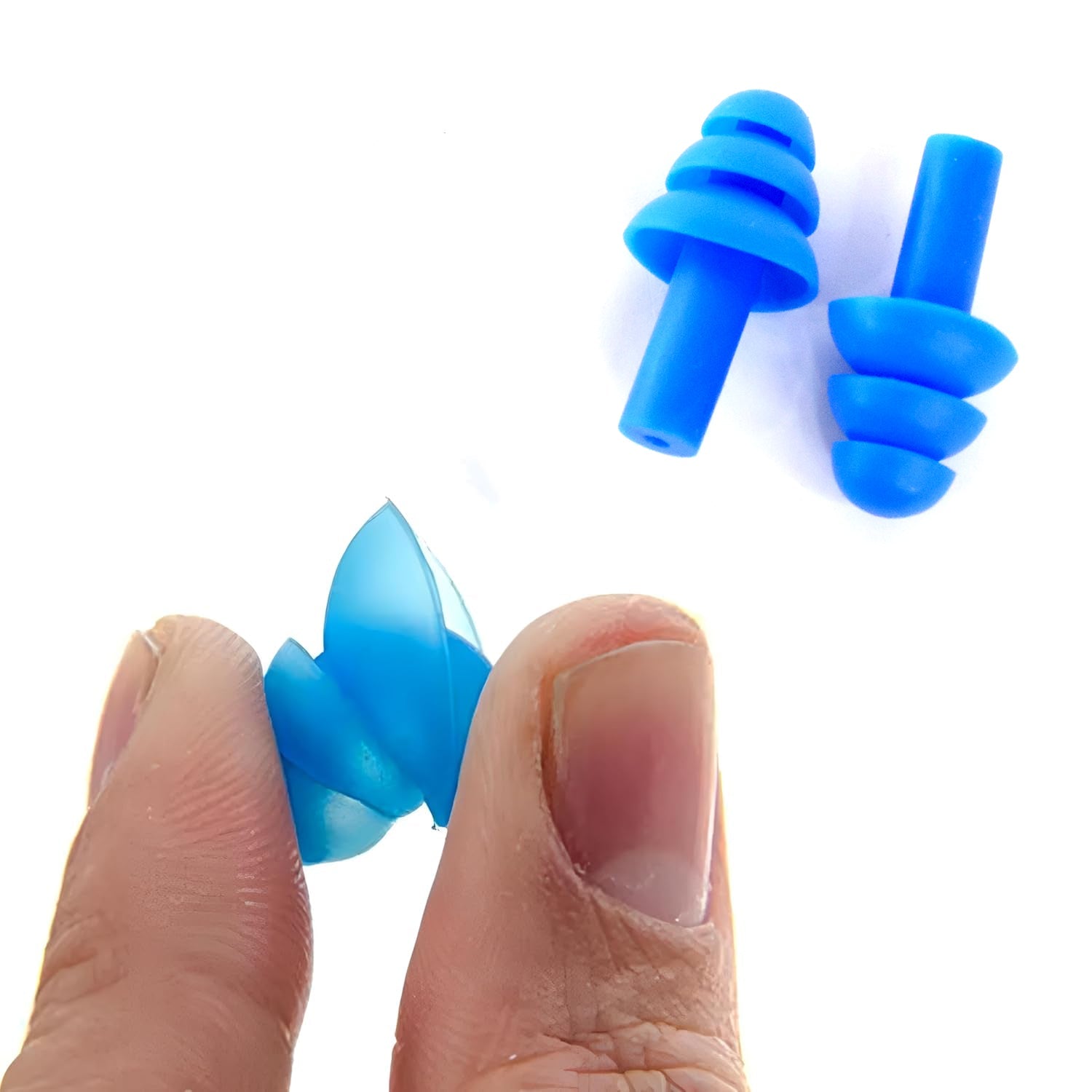 Men Swimming Ear Plugs Reusable Waterproof Silicone for Swimming (2 Pc)