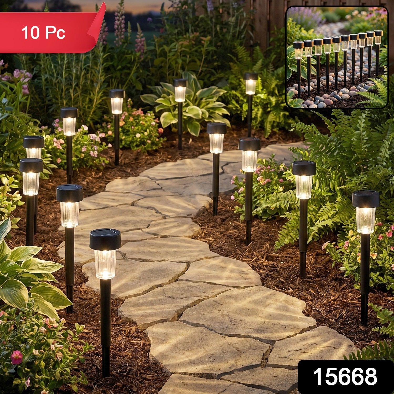 Outdoor garden stake solar lights