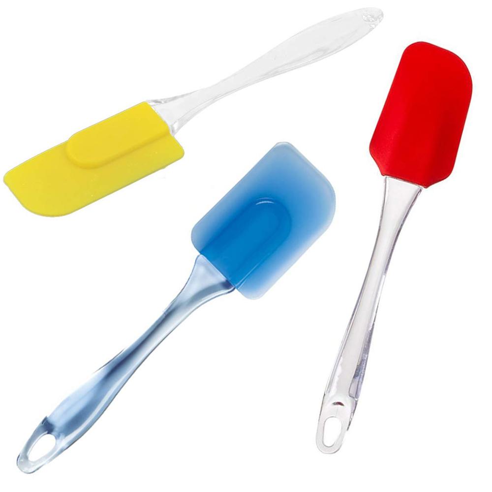 Cake Pastry Brush and Spatula Set, Silicone Baking Brush for Cakes (1 Set)