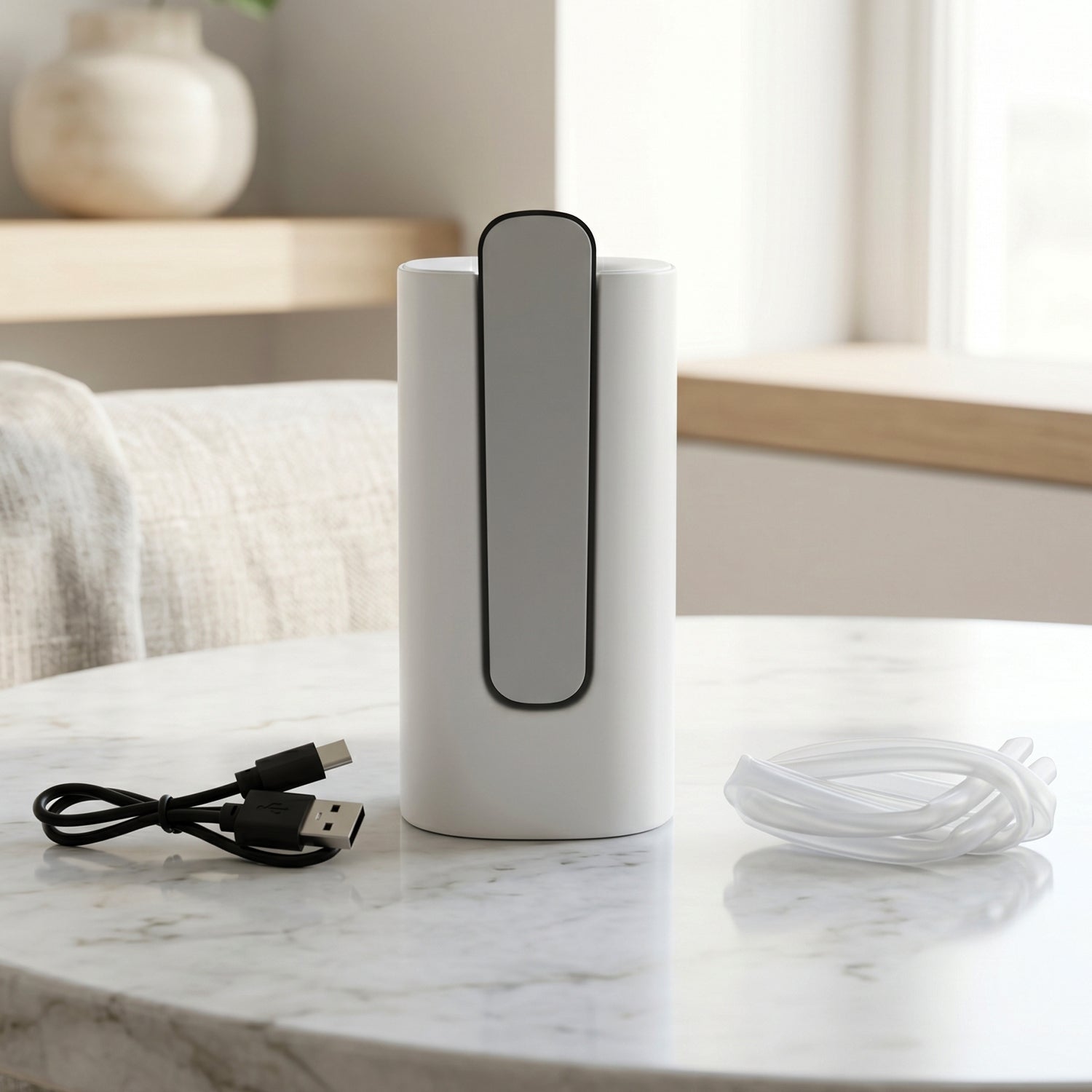 USB rechargeable office pantry water pump detail