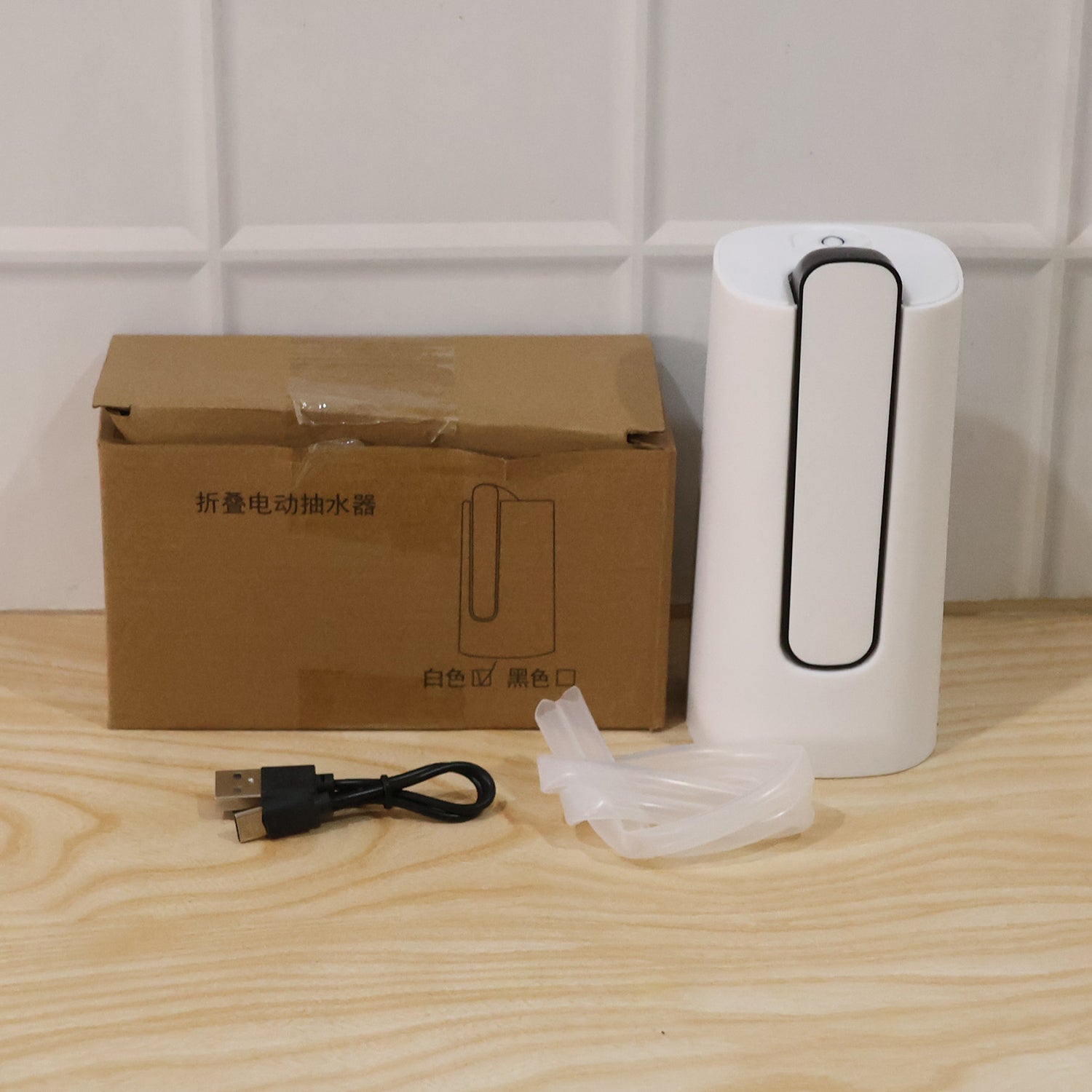 Portable electric water dispenser pump features