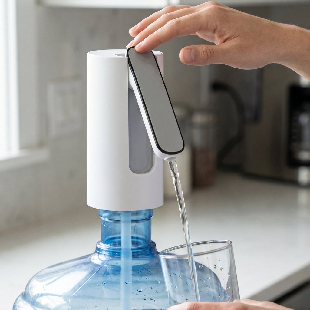 Water dispenser pump in use on 20 litre bottle