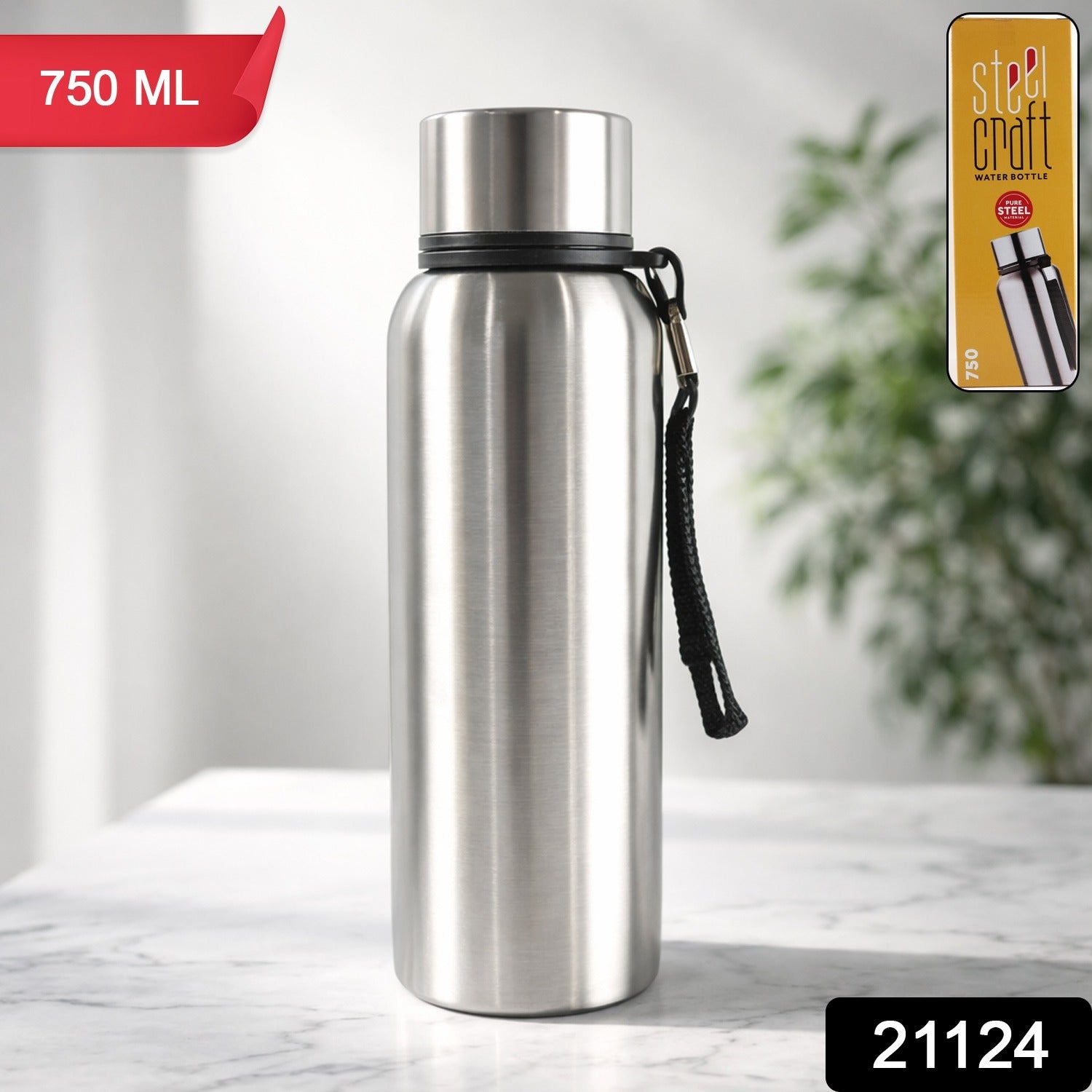 Vacuum insulated stainless steel bottle for hot and cold drinks water bottle