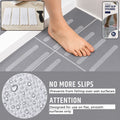 Transparent anti slip bath strips with scraper for safe, non slip bathing