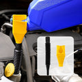 Flexible plastic funnel oil fuel filling