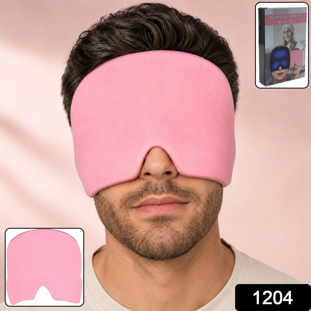 Men's Migraine Relief Cap 360 Degree Cooling Gel for Head Pain (1 Pc)