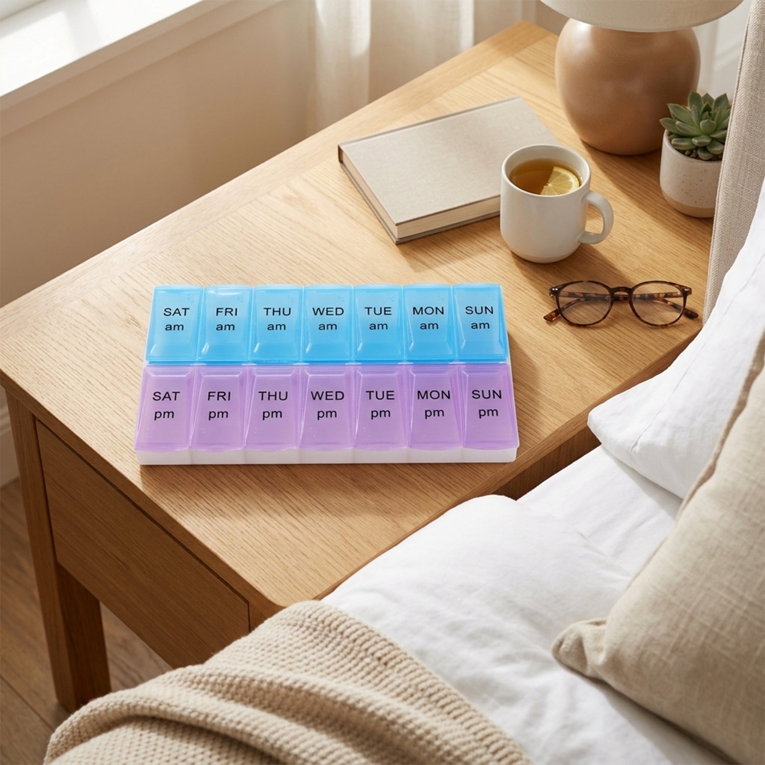 Pill organizer daily dose use