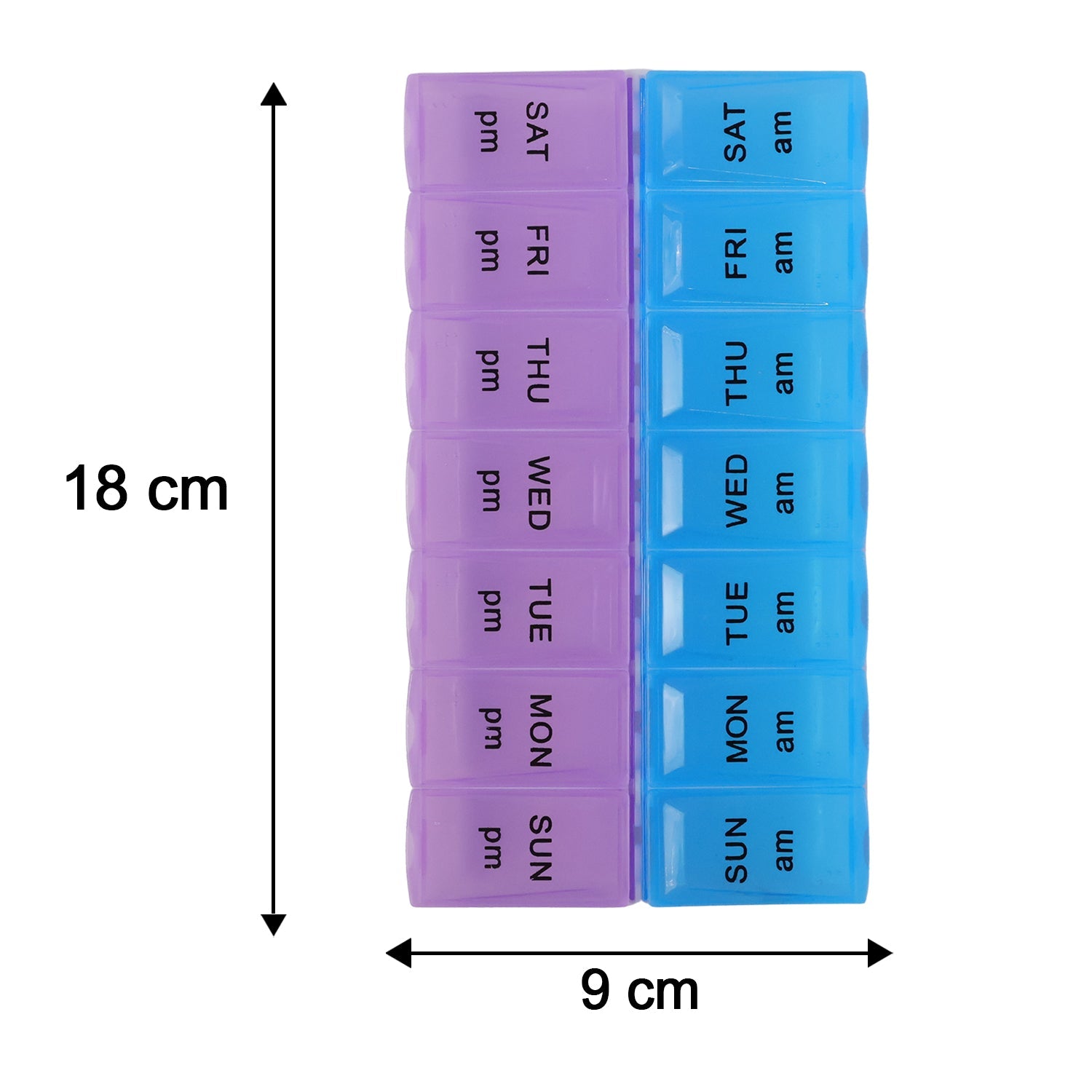 Portable pill box travel carry