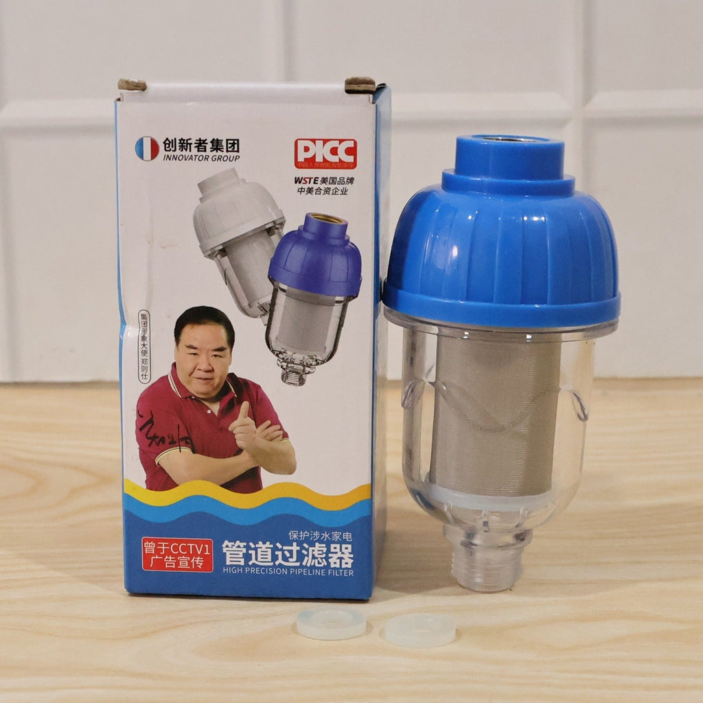 Box packaging for hard water shower filter