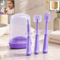 Soft baby toothbrush set with case