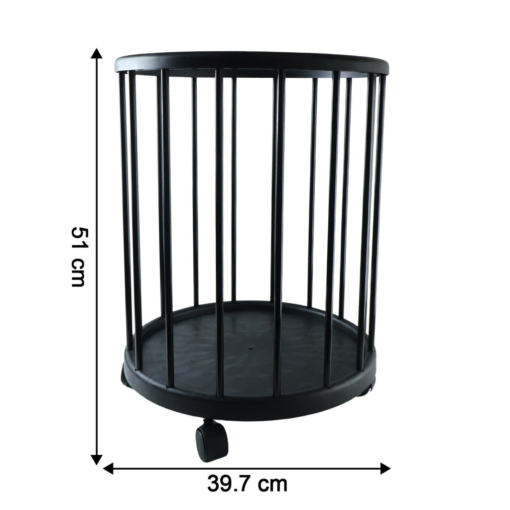 Rolling laundry basket for organising washing at home